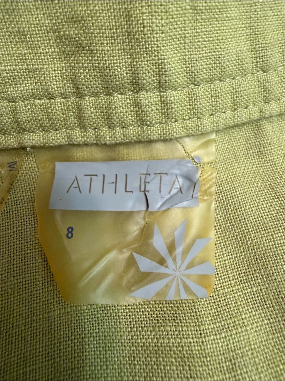 ATHLETA Women's Lime Green A-Line Drawstring Skirt - Picture 2 of 6
